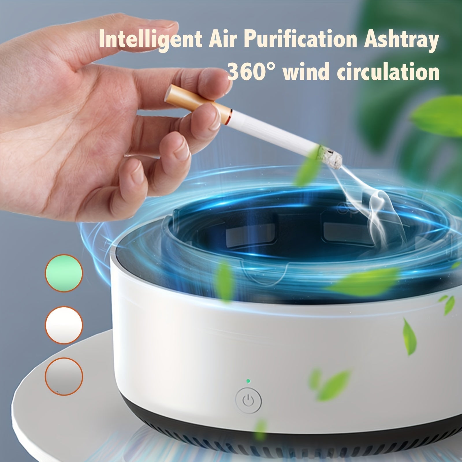 Zentro™ Smart Air-Purifying & Smokeless Ashtray