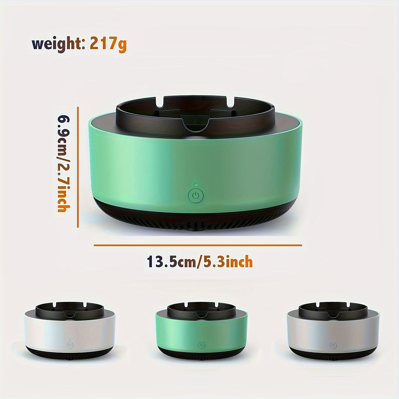 Zentro™ Smart Air-Purifying & Smokeless Ashtray