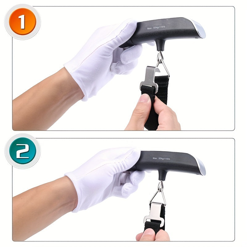 ZENTRO™ Portable Digital Luggage Scale - 50kg/110lb Backlit LCD.